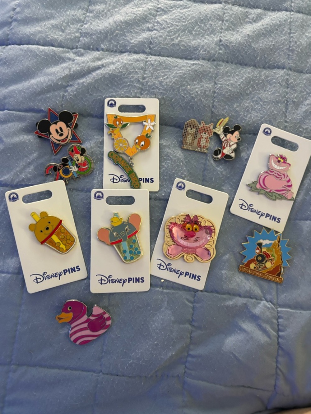 lot of Disney pins LELR newer & older tradable mystery pins Cheshire cat more